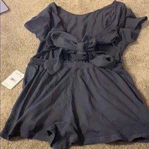 Free People Tie Back Romper!